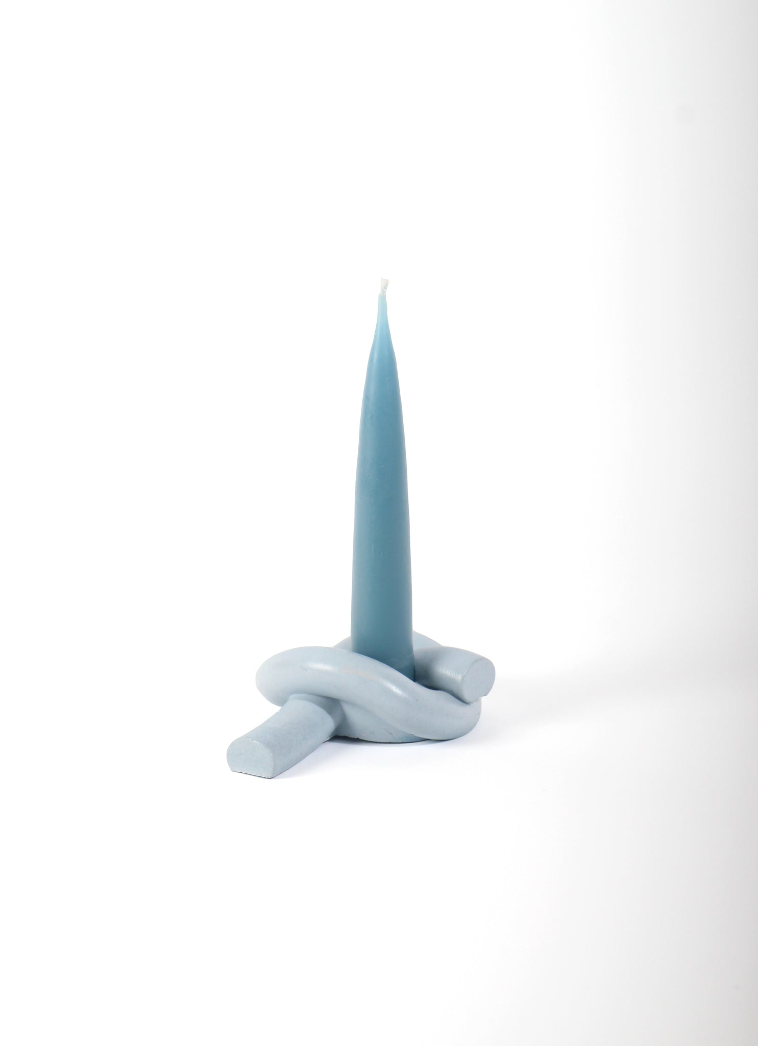 Knot Candle Holder Blue